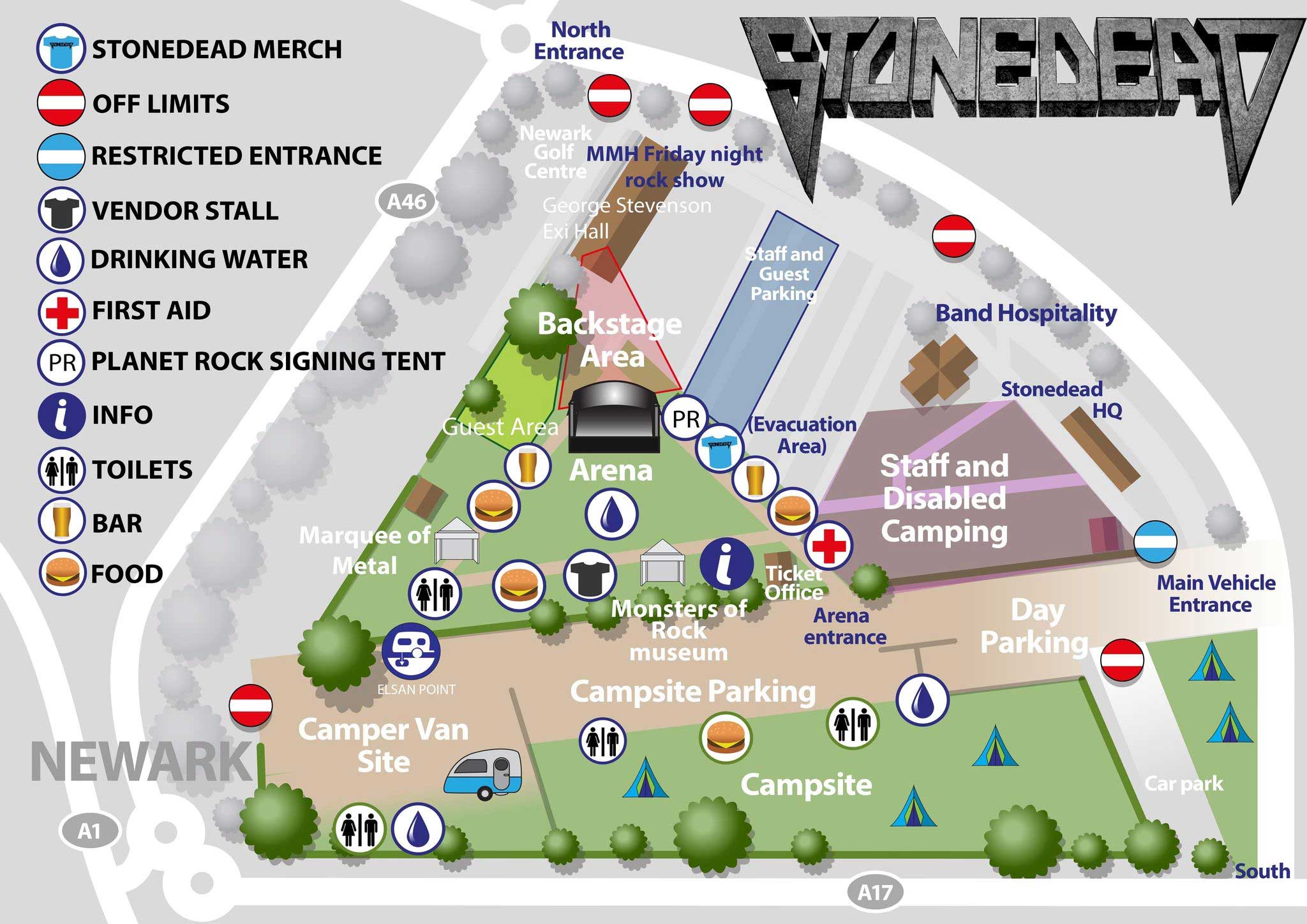 Stonedead Festival Site Map